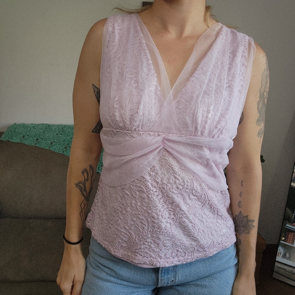 Venus Y2K Lace Tank Top Size Large